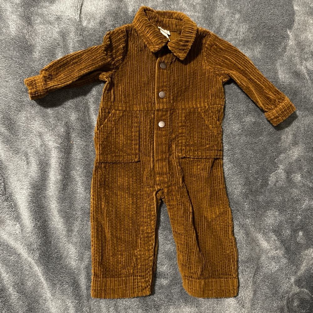 Cat & Jack Kids Brown Corduroy Overalls